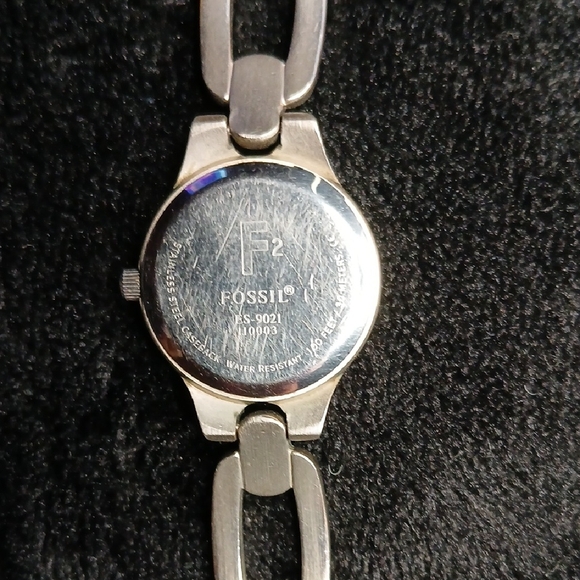 Bundle Of Fossil 2 Silver Watches with Blue Dial Es9090 Es9021 - Picture 14 of 14